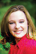 CMYK image with stochastic screen enlarged to show detail.